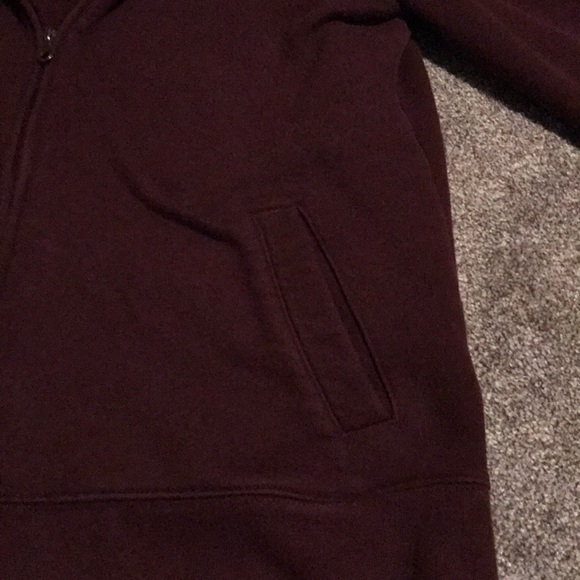 Maroon Croft & Barrow zip up hoodie - Picture 3 of 3